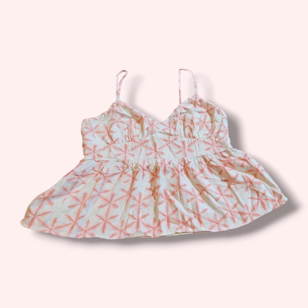 LOFT Coral Star Print Camisole